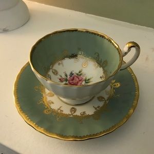 Vintage Aynsley fine bone china teacup and saucer